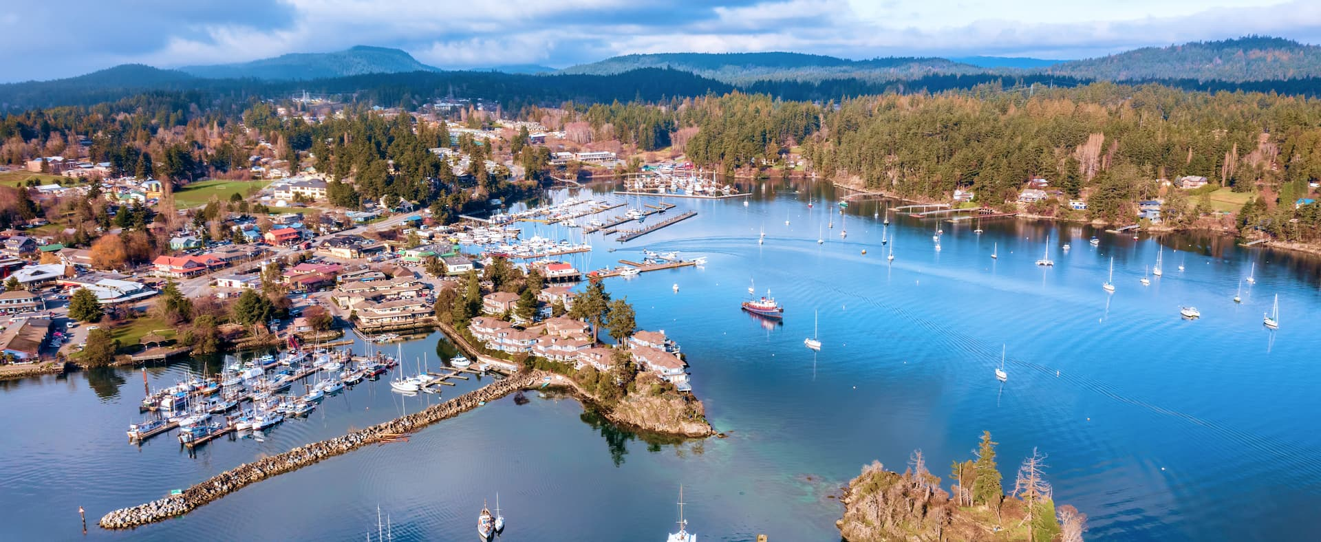 Harbor aerial view